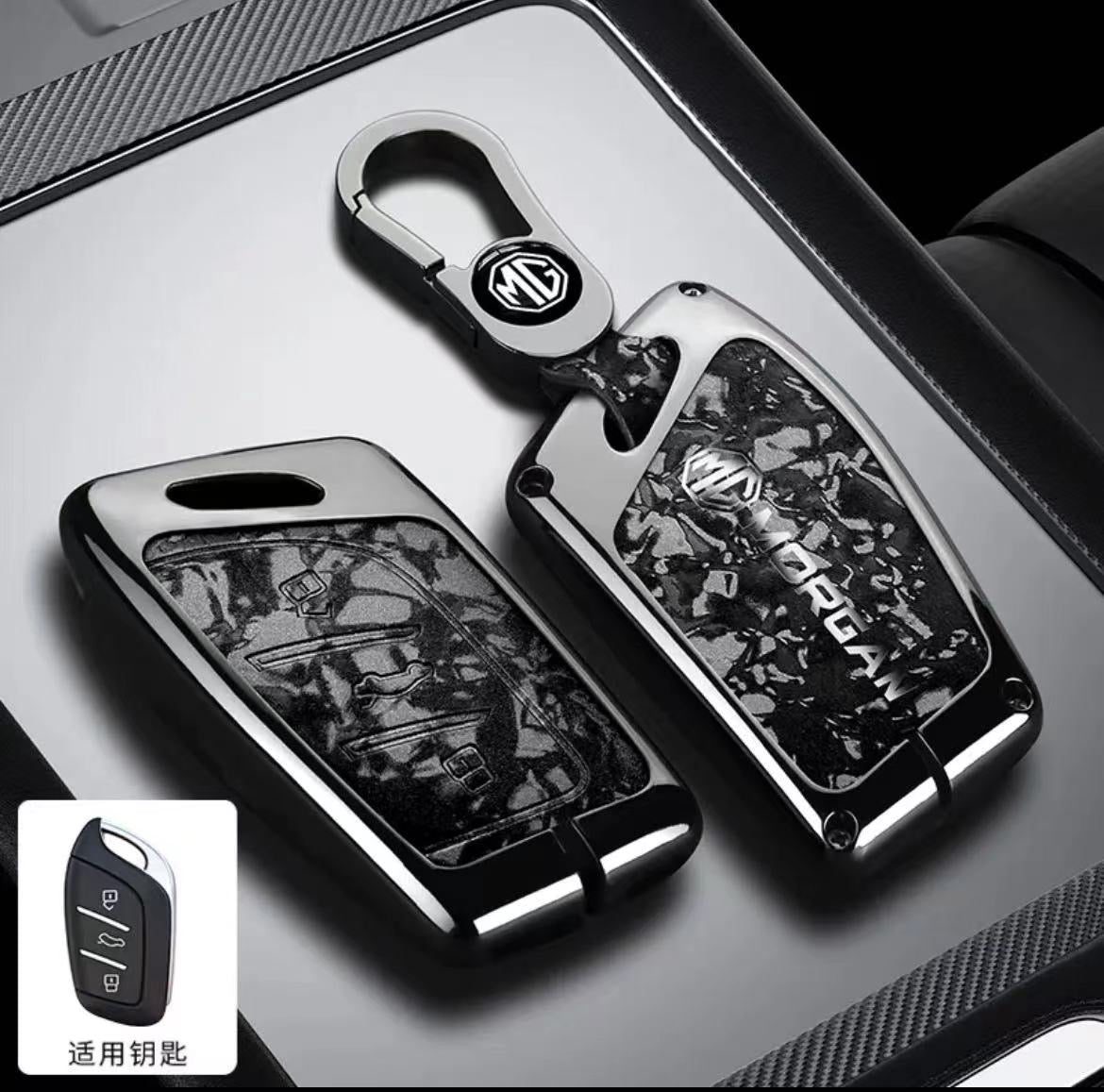 Mg Hs,Zs Carbonfibre Pattern Metal Keycover